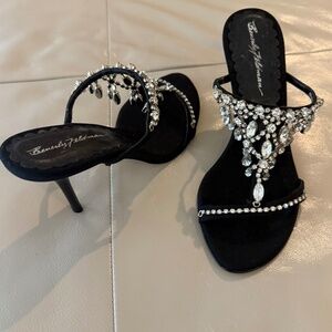 Beverly Feldman Evening Sandals, Size 6,
